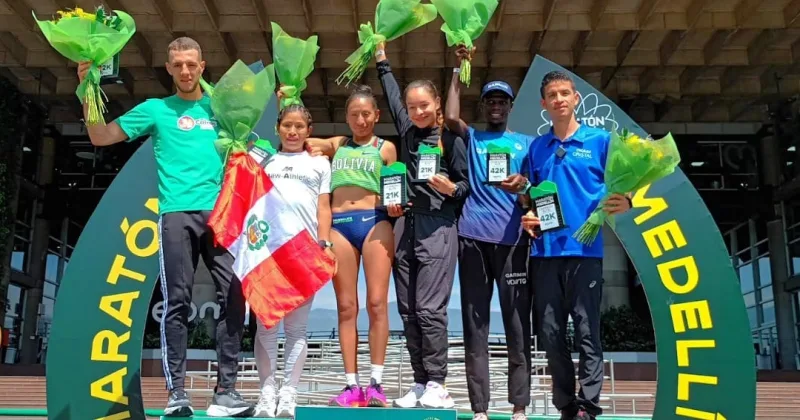 Fondistas peruanas Margarita Núñez y Roció Cantará suben al podio en Medellín