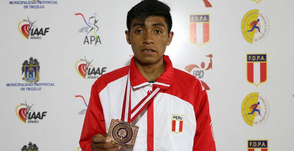 Yuri Labra logra su segunda medalla de Bronce en los 10,000 m del Panamericano U20