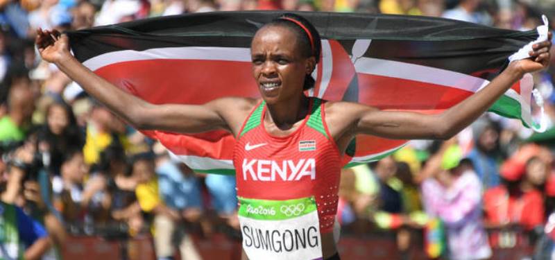 Cuatro años de sanción por dopaje a Campeona Olímpica de Maratón Jemimah Sumgong