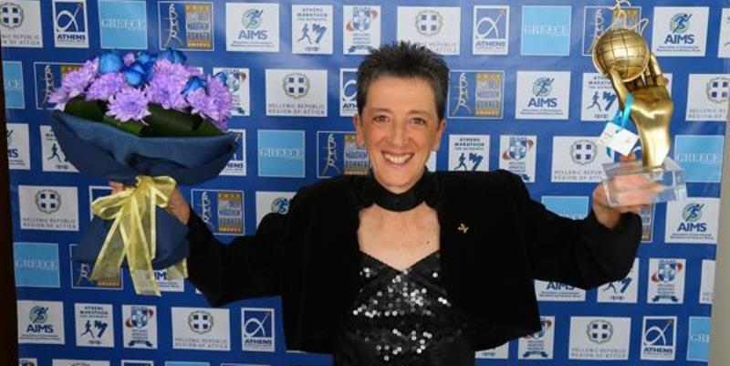AIMS premió a campeona olímpica Rosa Mota de Portugal