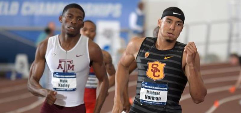 Estadounidense Michael Norman bate el récord mundial indoor de los 400 metros