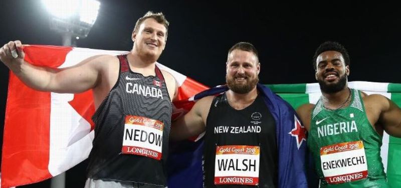 Campeón Mundial de la bala Tom Walsh lanzó 22.45, busca el récord mundial