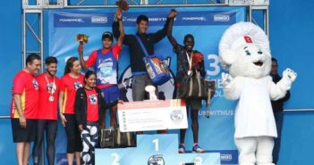 Sonia Salazar y Ferdinand Pacheco ganaron la Carrera Global Race Bimbo y se van a Madrid
