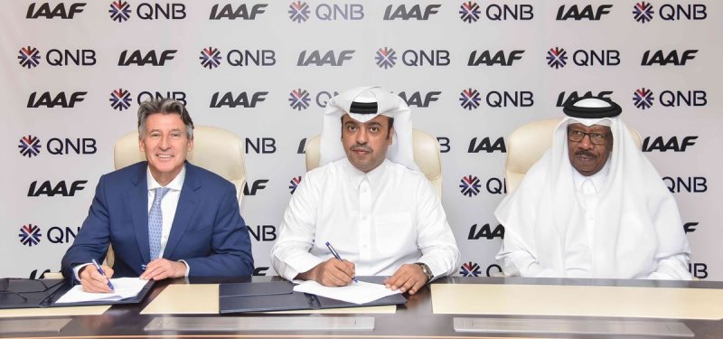 La IAAF firmó oficialmente un acuerdo de patrocinio mundial de cuatro años con QNB