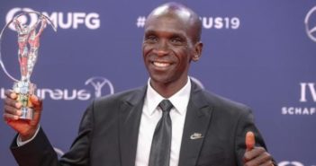 Eliud Kipchoge premiado por la hazaña deportiva del año