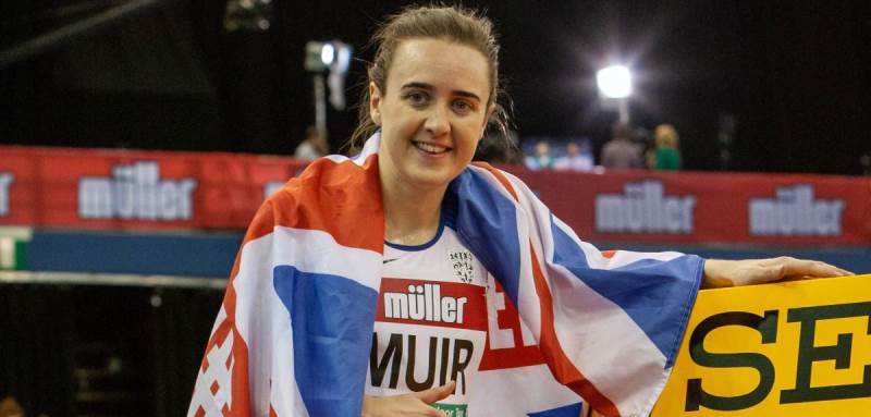 Laura Muir fue la estrella de los europeos en Glasgow