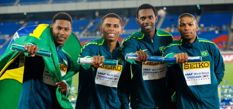 Cuartetas de 4×100 mixta y varones de Brasil a la final en Mundial de Polonia
