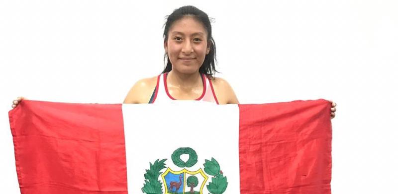 Sofía Mamani Campeona Sudamericana U20 en los 5,000 metros