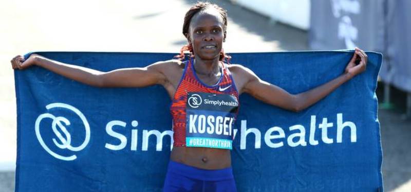 Brigid Koskei gana el Great North Run con nuevo registro mundial de media maratón 1:04:28