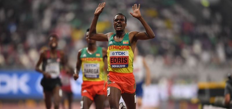Muktar Edris nuevamente campeón mundial de los 5,000 metros