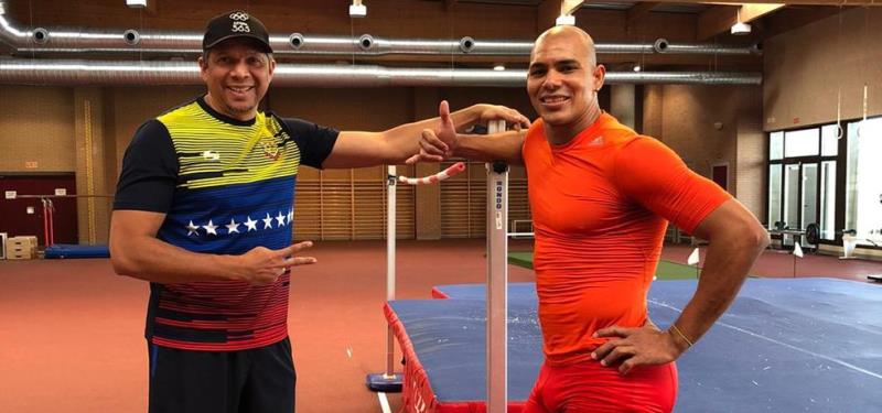 El recordman venezolano del decatlón Jaramillo y entrenador atrapados en León – España