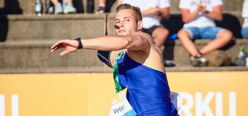 Johannes Vetter logra la mejor marca mundial del año en jabalina (91,49 metros)