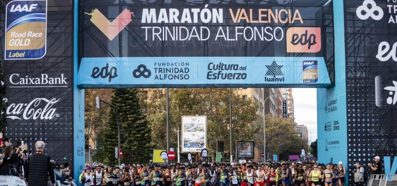 Más de 100 atletas de 43 países en la Maratón de Valencia