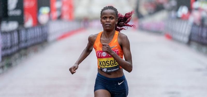 Recordista mundial de maratón Brigid Kosgei representará a Turquía
