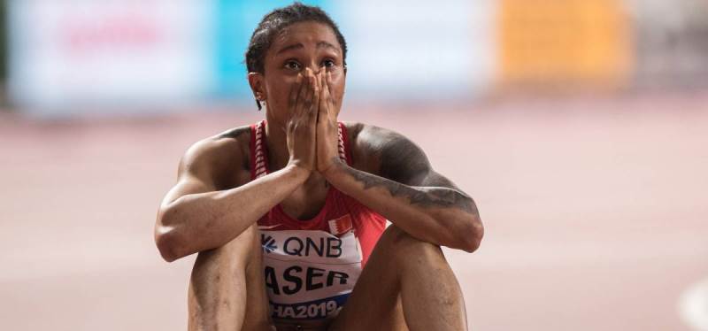 Salwa Eid Naser vigente oro mundial de los 400 metros suspendida por dos años