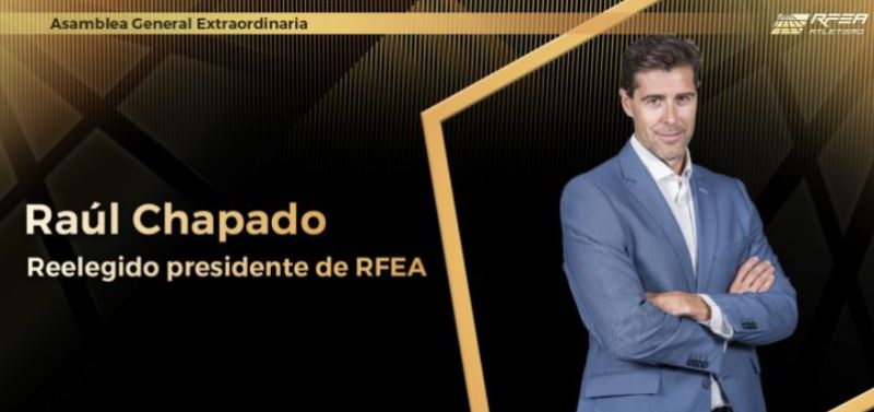 Raúl Chapado fue reelegido presidente de la Real Federación Española de Atletismo