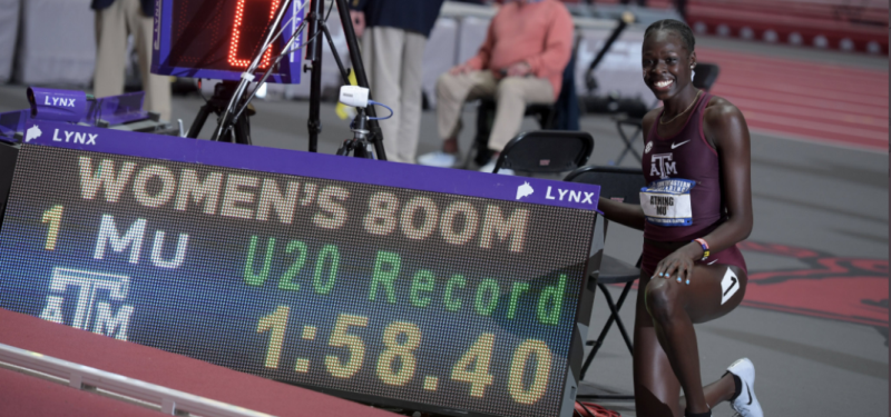 Estadounidense Athing Mu bate el récord mundial U20 en 800m (1:58,40)