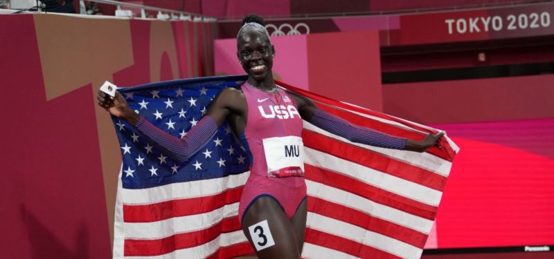 Estadounidense Athing Mu a sus 19 años es la campeona olímpica de los 800 metros