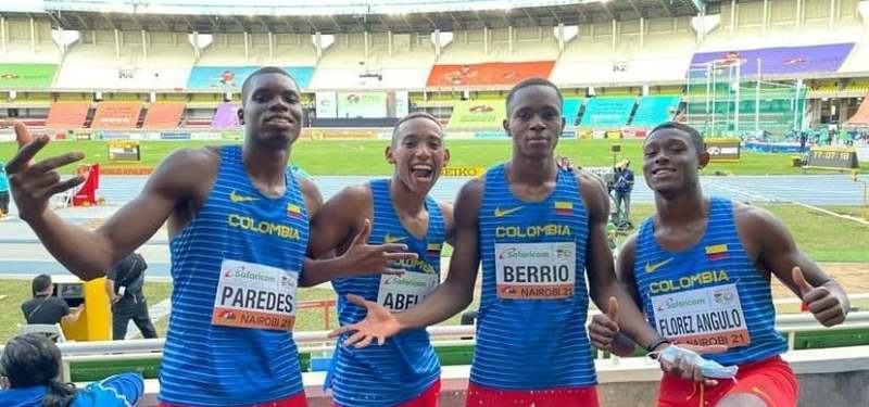 Colombia y Ecuador, 5tos. en los relevos del Mundial U20
