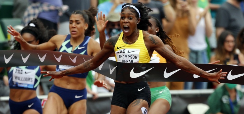 Elaine Thompson logra la segunda marca mundial de la historia en los 100 m. (10.54)