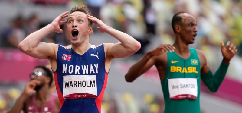 Karsten Warholm destroza el récord mundial de los 400 con vallas (45.94) y gana el oro olimpico