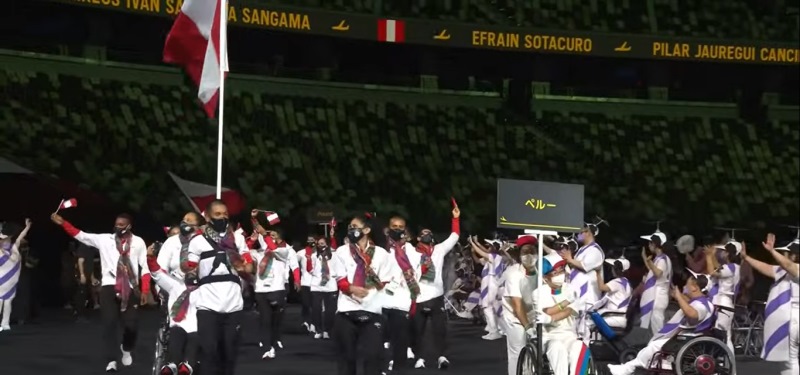 Para deportistas nacionales desfilaron en ceremonia Inaugural de los Juegos Paralímpicos Tokio 2020.