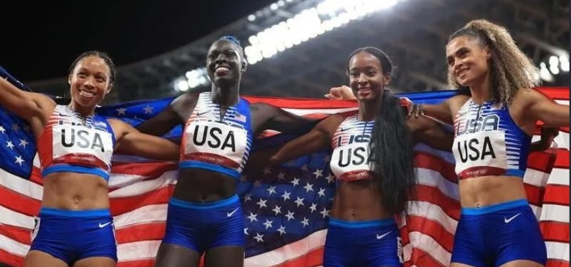 Posta 4×400 de los Estados Unidos dominó en los Juegos Olímpicos de Tokio 2020
