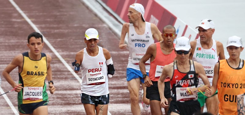 Efrain Sotacuro logró el séptimo lugar de la Maratón de los Juegos Paralimpicos