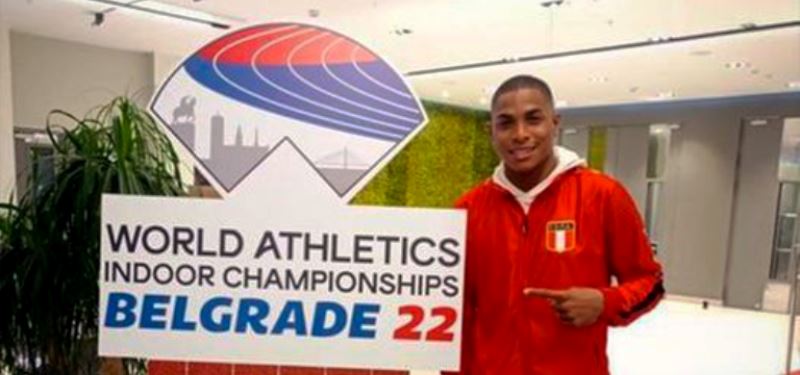 José Luis Mandros, el único representante peruano en el Mundial Indoor de Serbia