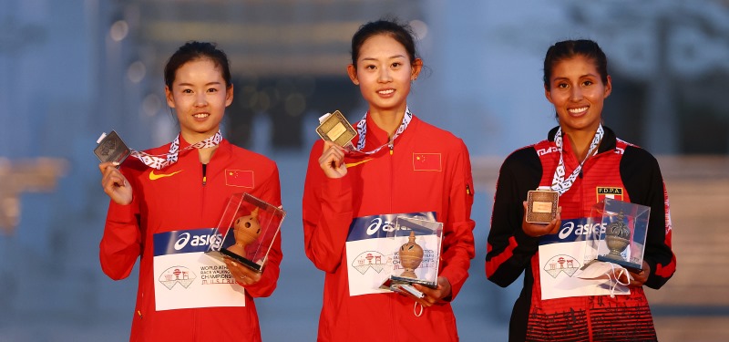 Perú con Kimberly García es medalla de bronce en Mundial de Marcha en Omán