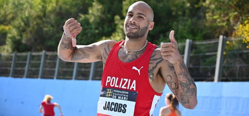 El Campeón Olímpico Marcell Jacobs gana en Savona en su regreso a los 100 m (10.04)