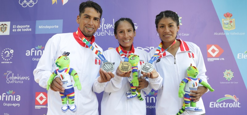 Tejeda, Rojas y Cereceda cosechan medallas en la Media Maratón Bolivariana