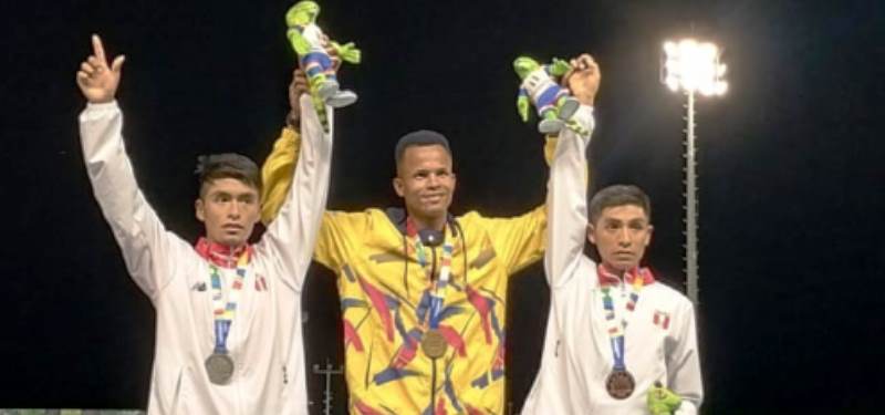 Julio Palomino y Yuri Labra ganan la plata y bronce en Bolivarianos Valledupar 2022