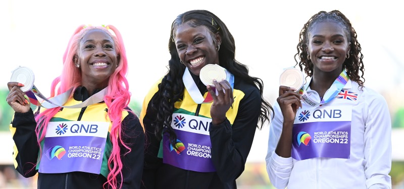 Jamaicana Shericka Jackson es la monarca de los 200 metros en el Mundial de Oregón22