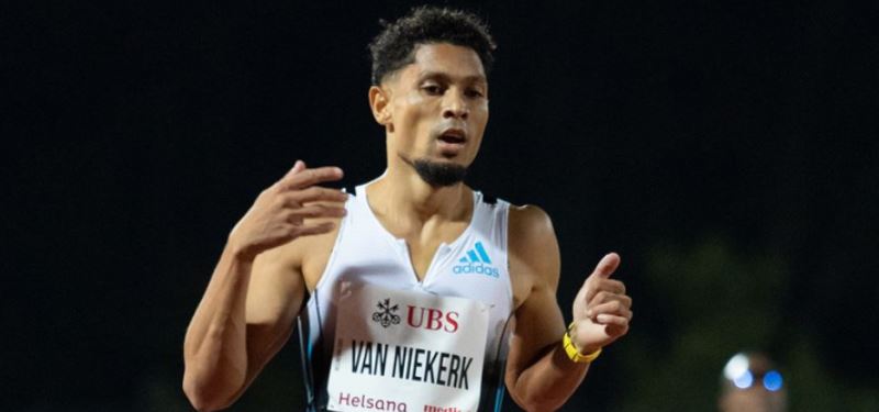 Van Niekerk logra su mejor marca en los 400 (44.33) desde lesión en el 2017
