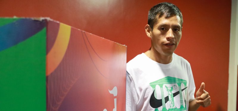 Cristhian Pacheco después de su clasificación a los Juegos Olímpicos 2024