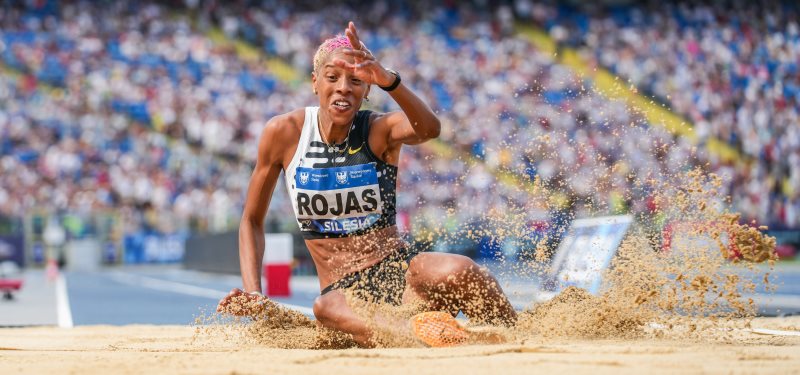 Yulimar Rojas gana la Liga de Diamante con nueva marca mundial en el triple 15.18m