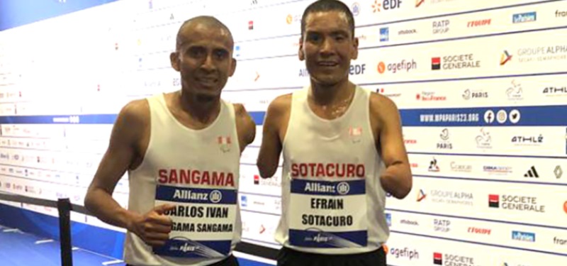 Efraín Sotacuro y Carlos Sangama lograron sus mejores tiempos en Mundial de Para Atletismo