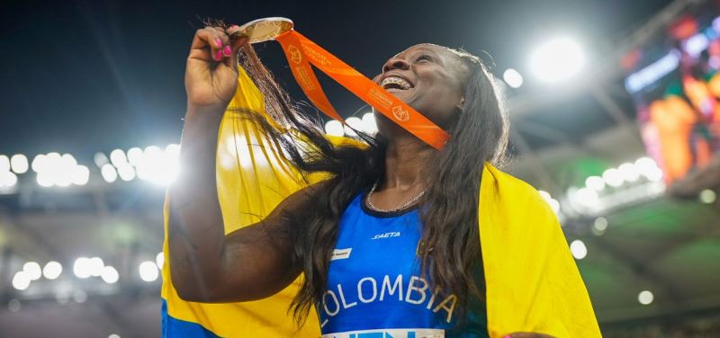 Colombiana Flor Denis Ruiz Hurtado gana la plata en jabalina del Mundial de Budapest