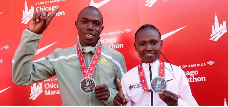 Benson Kipruto y Ruth Chepngetich de Kenia defenderán su título de la Maratón de Chicago