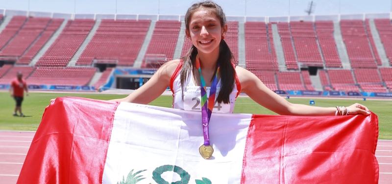 Atletismo logra la primera dorada en los Juegos Sudamericanos Escolares con Mariana Saldivar