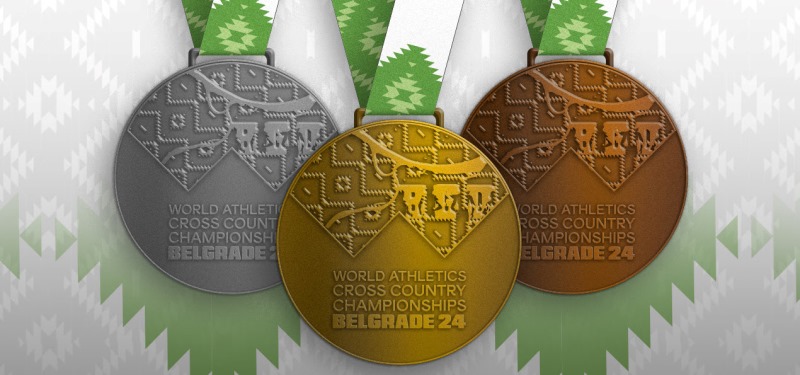 Revelan las medallas del Campeonato Mundial Cross-Country Belgrado 24