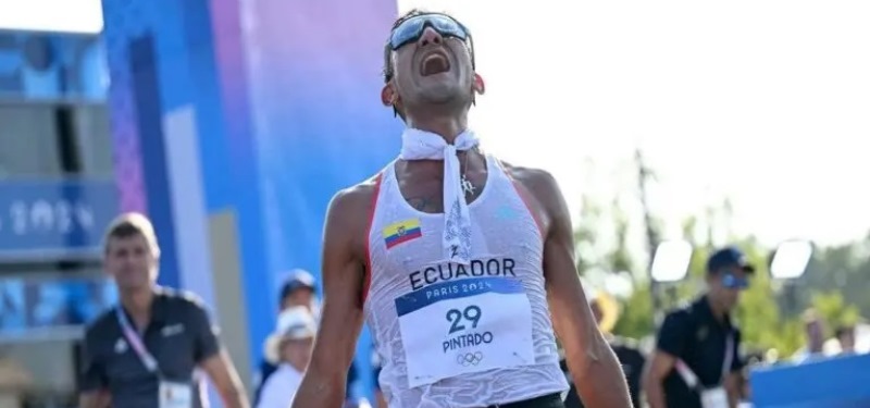 Atletismo olímpico: Pintado pinta con oro a Ecuador en París