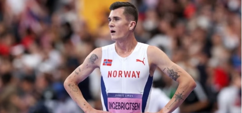 Las declaraciones de Jakob Ingebrigtsen tras quedarse fuera del podio de 1.500 metros