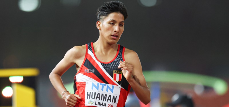 Luis Huamán dejo todo en la pista y se despidió del Mundial U20