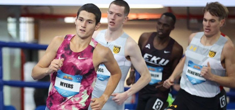 Australiano Cameron Myers bate el récord mundial U20 Indoor de la milla U20 (3:53.12)