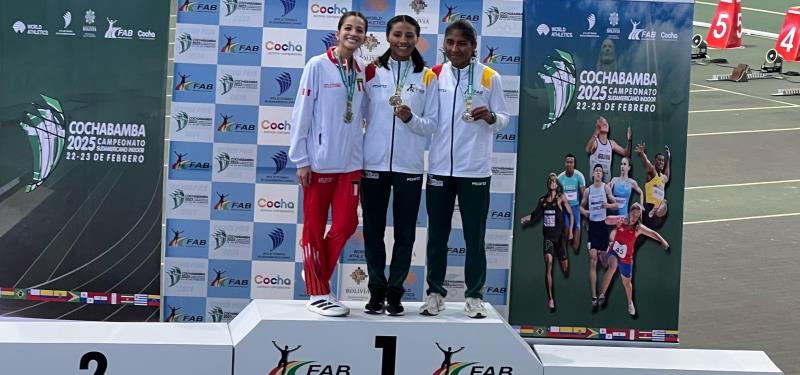 Perú logra seis medallas del Campeonato Sudamericano Indoor de Cochabamba