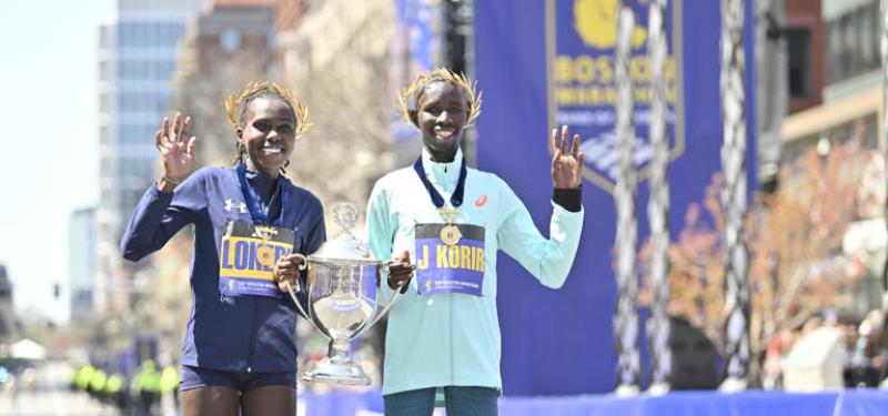 Dominio keniano en la maratón de Boston 2025
