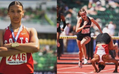 Brookly Anderson Tropezó antes de llegar a la meta, rodó y ganó los 100m con vallas