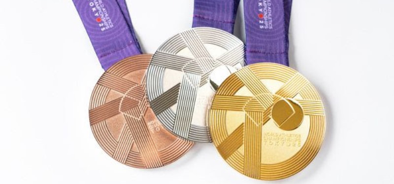 Se revela el diseño oficial de la medalla para el Mundial de Tokio 2025